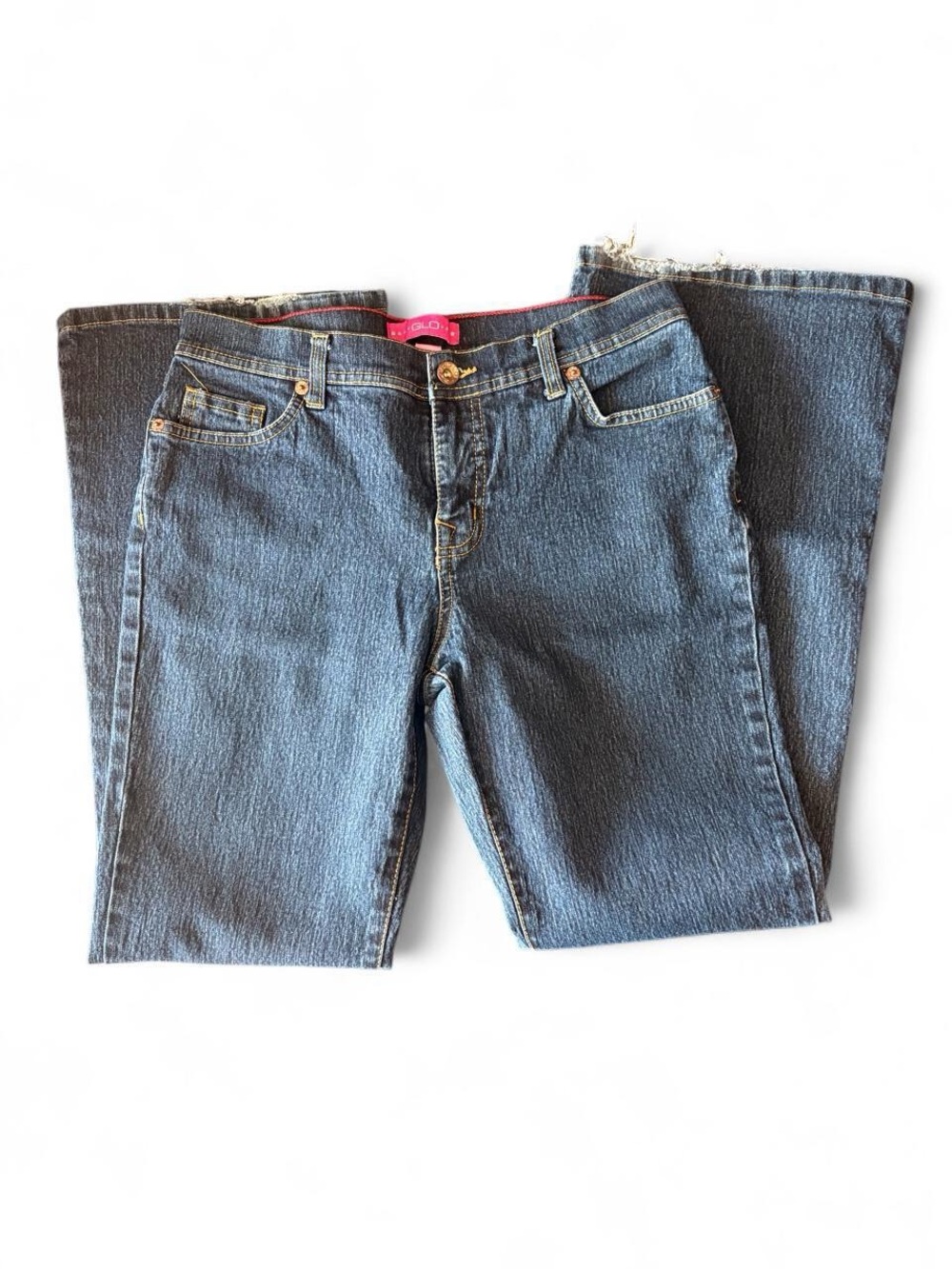 GLO jeans Women's Straight-Leg Blue Denim Jeans